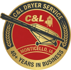 C&L Dryer Service badge logo